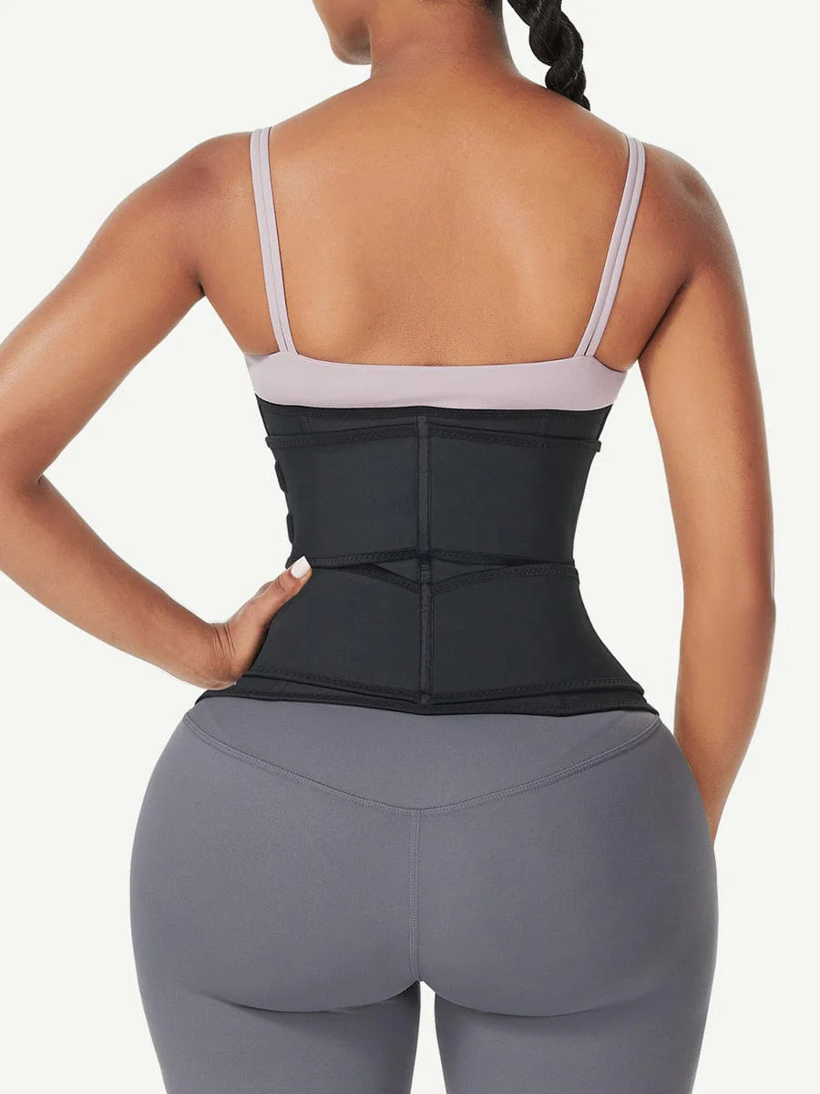 Bust Latex Waist Trainer Double Belt Tuck Me In Waist Control