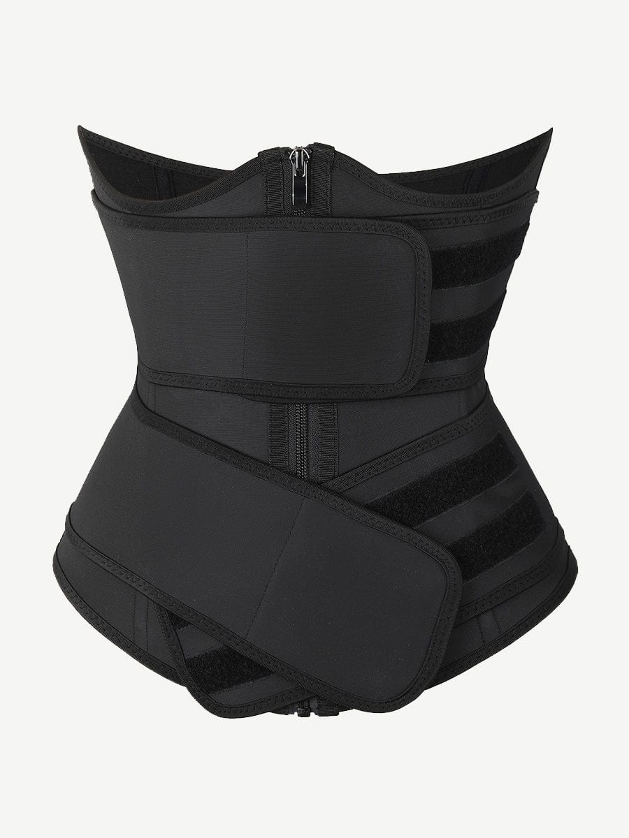 Bust Latex Waist Trainer Double Belt Tuck Me In Waist Control